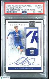 MASON MOUNT 2019 IMPECCABLE SOCCER ELEGANCE RPA RC PATCH AUTO #35/35 1/1 PSA 9🔥