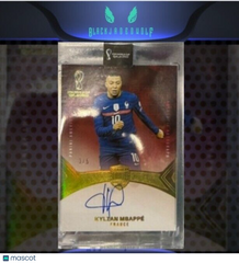 KYLIAN MBAPPE 2021 PANINI EMINENCE ON CARD AUTO VERTICAL GOLD /5 🇫🇷 FRANCE