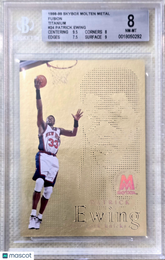 1998 SkyBox Molten Metal Fusion Titanium Patrick Ewing #24 BGS 8 Knicks