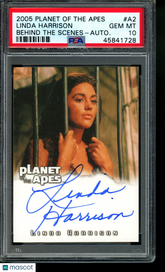 2005 Planet Of The Apes Behind The Scenes Linda Harrison Nova Autograph PSA 10
