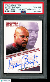 2007 Star Trek: Deep Space Nine Autograph Avery Brooks LE Auto PSA 10 POP 1
