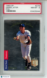 1993 SP Derek Jeter #279 Foil Rookie RC PSA 8 NM-MT NY Yankees HOF