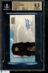 2002 Star Wars Attack of the Clones Autograph Mary Oyaya Luminara BGS 9.5/10
