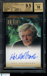 2003 The Outer Limits Autograph Hal Holbrook Limited Auto BGS 9.5/10 Gem Mint