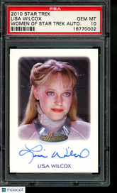2010 Star Trek Autograph Lisa Wilcox as Yuta Limited Edition Auto PSA 10