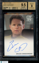 2009 Star Trek Movie Autograph Bruce Greenwood Pike Limited Auto BGS 9.5