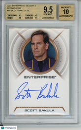 2003 Enterprise Season Two Autographs Scott Bakula VL #A6 BGS 9.5/10 Auto