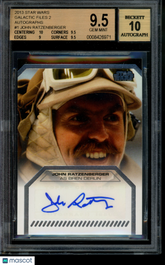 2013 Star Wars Galactic Files 2 Autograph John Ratzenberger Auto BGS 9.5/10