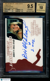 2003 Women of James Bond In Motion Autograph Britt Ekland LE SP Auto BGS9.5/10