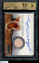 2003 Xena Warrior Princess Autograph Alexandra Tydings Relic Auto BGS 9.5/10