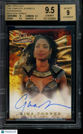 2001 Hercules Journey Autograph Gina Torres Nebula LE Auto BGS 9.5 Xena Firefly