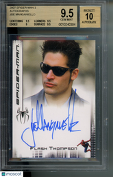 2007 Spider-Man 3 Autograph Joe Manganiello / Flash T. LE Auto BGS 9.5/10