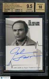 2004 Six Million Dollar Man S1&2 Autographs John Saxon Limited Auto BGS 9.5/10
