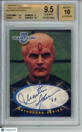 1999 Babylon 5 Profiles Autographs Martin Sheen Soul Hunter #A2 BGS 9.5/10