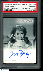 2009 The Complete Twilight Zone June Foray Talky Tina Limited Autograph PSA 10