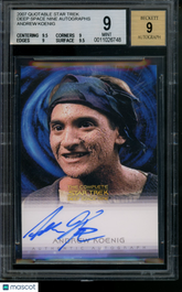 2007 Star Trek Deep Space Nine Andrew Koenig Auto Limited Edition BGS 9