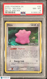 2005 Pokemon EX Delta Species Ditto-Reverse Rev Foil Reverse Foil PSA 8 #35