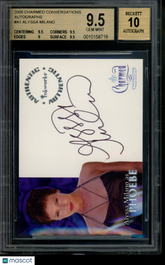 2005 Charmed Conversations Autograph Alyssa Milano as Phoebe Auto BGS 9.5/10