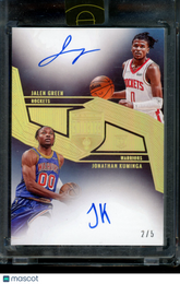 2022 Panini Eminence Jalen Green Jonathan Kuminga Rookie GoldAuto Autograph #/5