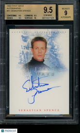 2002 First Wave Autograph Sebastian Spence As Cade Foster Auto #A1 BGS 9.5