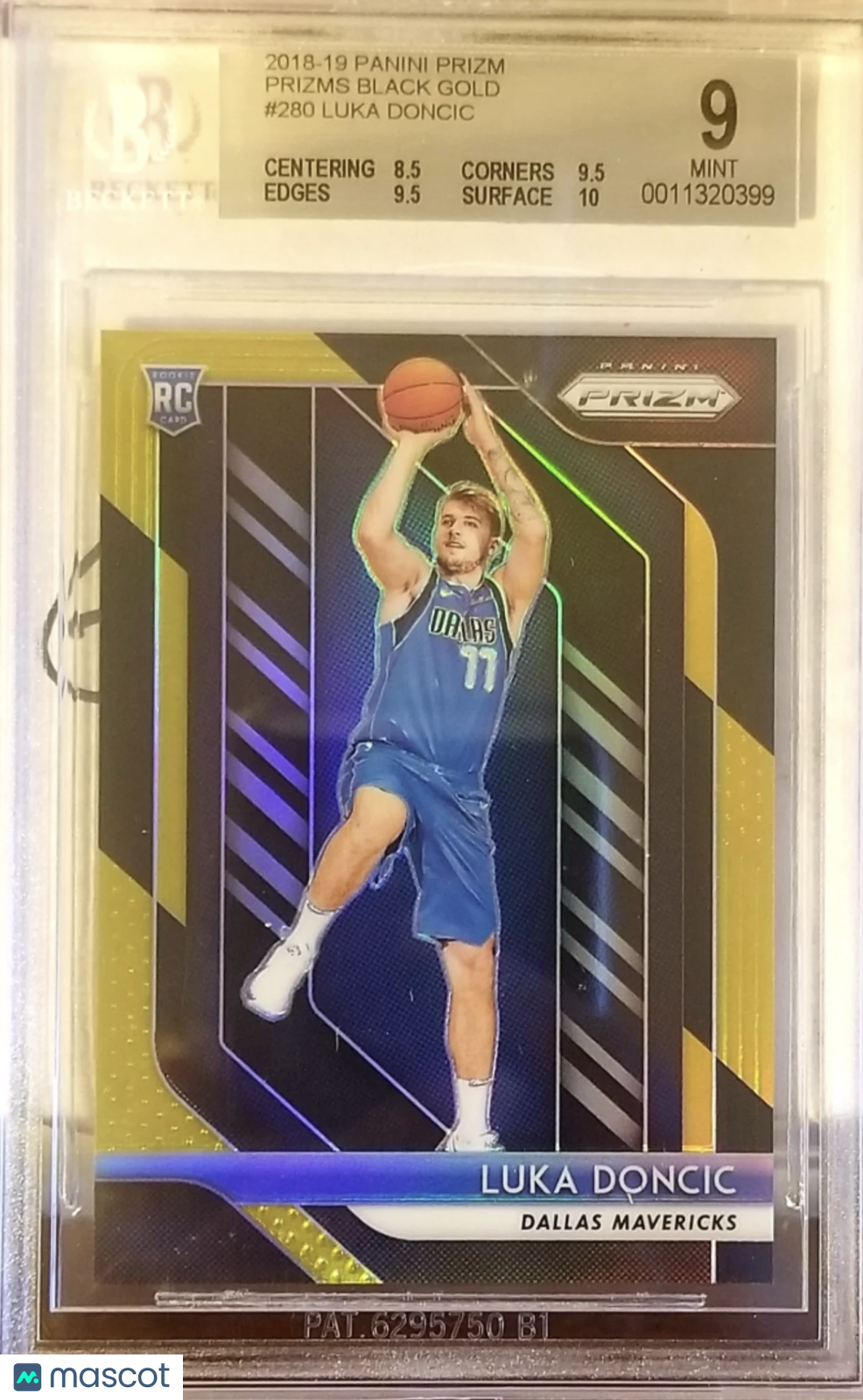 2018-19 Panini Prizm Prizms Black Gold Luka Doncic #280 ROOKIE RC #1/5 –  Blackjadedwolf