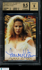 2001 Hercules The Complete Journeys Autograph Tawny Kitaen Limited Auto BGS 9.5