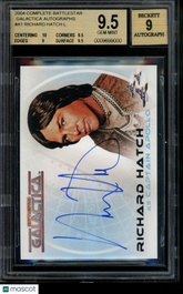 2004 Complete Battlestar Galactica Autograph Richard Hatch Limited Auto BGS 9.5