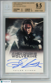 2009 X-Men Origins Wolverine Autographs Taylor Kitsch #TK Gambit BGS 9.5 Auto
