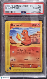 2002 Pokemon Expedition Charmander PSA 10 #97 Gem Mint Low Pop