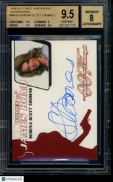 2004 James Bond Autograph Serena Scott Thomas Warmflash LE Auto BGS 9.5