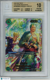 2026 One Piece The Azure Sea's Seven Roronoa Zoro SP #PRB02006 BGS 10 Pristine