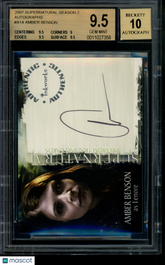 2007 Supernatural S2 Autograph Amber Benson as Lenore Auto BGS 9.5/10