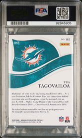 2020 Immaculate Collection Tua Tagovailoa #102 RPA Rookie Auto Patch /99 PSA 10