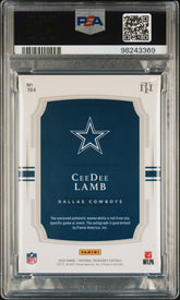 2020 National Treasures Ceedee Lamb #164 Rookie Auto Patch #1/5 Black PSA 10