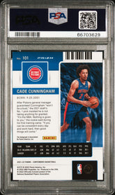 2021 Contenders Cade Cunningham Rookie Auto Blue Green Shimmer Prizm SP PSA 10