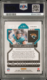 2021 Chronicles Prizm Black Trevor Lawrence Rookie Blue #/25 PSA 10 Auto Pop 2