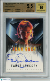 2000 X-Men The Movie Autographs Famke Janssen #4 Jean Grey BGS 9.5/10 Auto