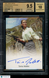 2006 James Bond Dangerous Liaisons Autograph Tania Mallet Auto BGS 9.5/10