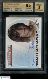2004 Complete Battlestar Galactica Autograph Noah Hathaway / Boxey Auto BGS 9.5