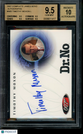 2007 James Bond Autograph Timothy Moxon as Strangways Limited Auto BGS 9.5/10