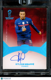 2022 Panini Eminence FIFA World Cup Kylian Mbappe Platinum Box 1/1 Auto