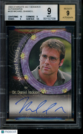 2004 Stargate SG-1 S6 Autograph Michael Shanks Daniel Jackson BGS 9 Voice Thor