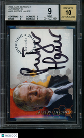 2003 Alias Season Two Autograph Rutger Hauer as Anthony Geiger Auto BGS 9/10