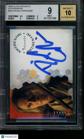 2004 Alias Season Three Autograph David Carradine as Conrad Auto #A23 BGS 9/10