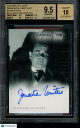 2002 Twilight Zone Autograph Jonathan Winters Limited Auto BGS 9.5/10 Gem Mint