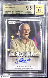 2010 Leaf Pop Century Stan Lee Autograph #SL2 BGS 9.5/10 Auto Marvel MCU