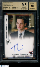 2007 Spider-Man 3 Autograph Tobey Maguire Peter Parker Limited Auto BGS 9.5/10