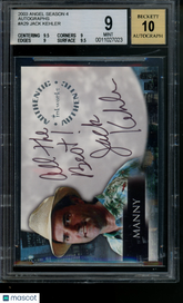 2003 Angel Season Four Autograph Jack Kehler as Manny Auto #A29 BGS 9/10