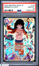 2024 One Piece Japanese Op09-Emperors The New World Monkey D Luffy PSA 10 #119