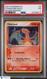 2007 Pokemon EX Power Keepers Charizard Holo Holo Power Keepers PSA 1 #6